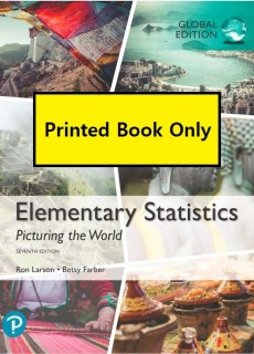 Elementary Statistics:Picturing the World, Global Edition