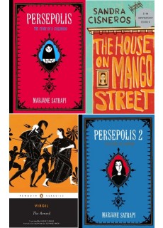 Package for 4 Titles_1) The Aeneid, 2) Persepolis: The Story of a Childhood, 3) Persepolis 2: The Story of a Return & 4) The House on Mango Street