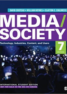 [ebook] Media/Society: Technology, Industries, Content, and Users 7th Edition