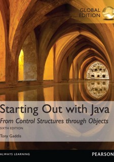 (eBook) Starting Out with Java: From Control Structures through Objects Global Edition