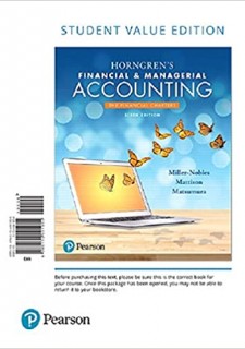 Horngren's Financial & Managerial Accounting, The Financial Chapters, eBook, Global Edition